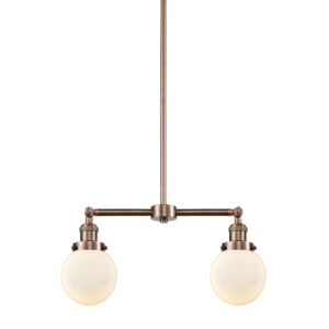 Light Chandelier, Antique Copper LED