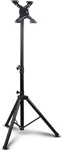 PYLE TV Stand with Mount, Tripod TV Stand, Portable Monitor Floor Stand- for LCD & LED Flat Screen TV Up to 32”
