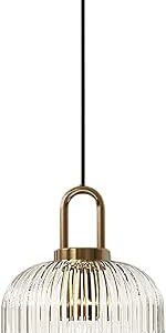 Clear glass pendant light