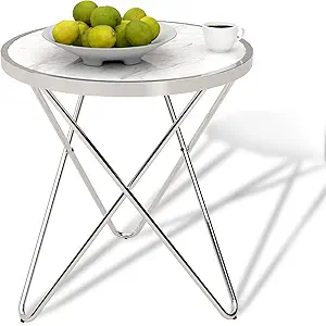Round Coffee Table, Small Coffee Table for Living Room