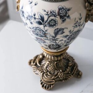 Ceramic Flower Vase Blue Modern
