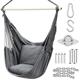GREEN Hanging Chair Swing Chair with Hardwares,