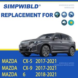 Wipers Replacement for 2017-2021 Mazda