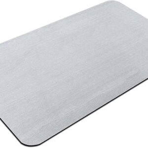 Faux Teak Texture Cushioned Shower Mat