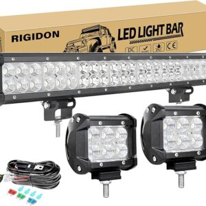 RIGIDON 23Inch 144W Light Bar Double Row Flood Spot Combo