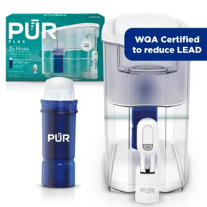 PUR PLUS 30 Cup Lead Reducing Water Filter Dispenser, White, DS1811Z