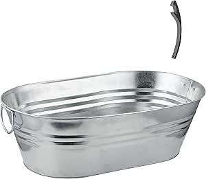 Galvanized Steel Drinks Bucket – Oval