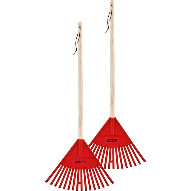 Superio 34" Red Kids Garden Rake (2 pack)