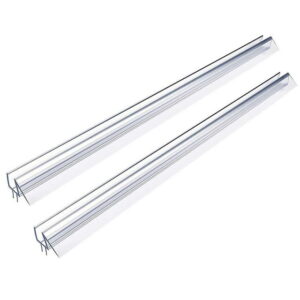 2-Pack Shower Door Bottom Seal – 39″ Length – Glass Sweep for 3/8″-Inch Shower Doors