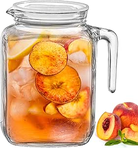 Glass seal pitcher