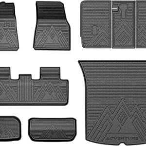 FIILINES Floor Mats for Tesla Model Y 2020-2025 (with missing 1 pack)