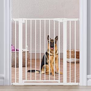 36″ High Extra Tall Dog Gate Black color