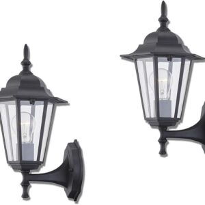 2 Pack Outdoor Wall Lantern