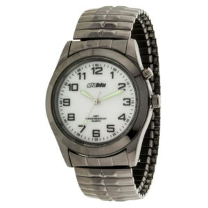Mens Gun Metal Expansion Analog Watch