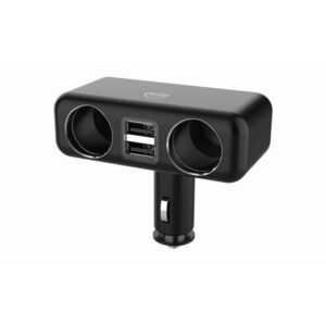 Dual 12V/24V Cigarette Lighter Socket Adapter