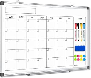 Double-Sided Whiteboard Calendar, 24″ x 18″