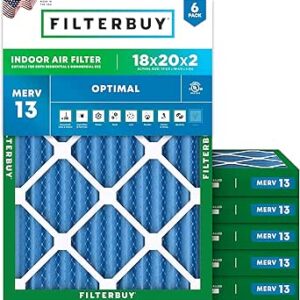 18x20x2 Air Filter MERV 13 White color