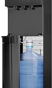 Avalon Self Cleaning Water Cooler Water Dispenser, 3 Temperature, Bottom Loading, UL/Energy Star, Black Stainless Steel