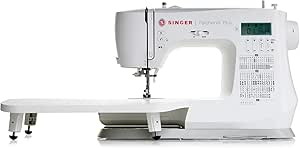 SINGER C5980Q Patchwork Plus Computerized Sewing Machine with Extension Table | 417 Stitch Applications, Built-In Font, Speed Control, Programmable Needle, LCD Screen & Heavy-Duty Metal Frame