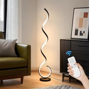 Modern Floor Lamp for Living Room 48″ Silver