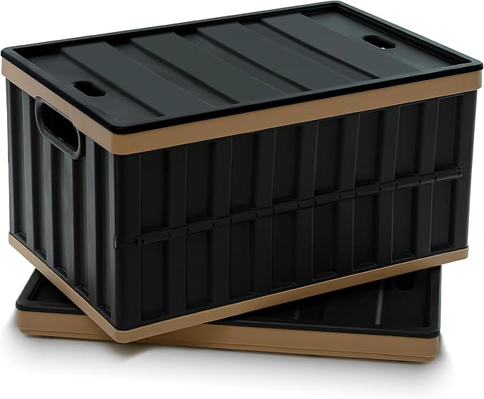 64L Collapsible Storage Bins with Lids