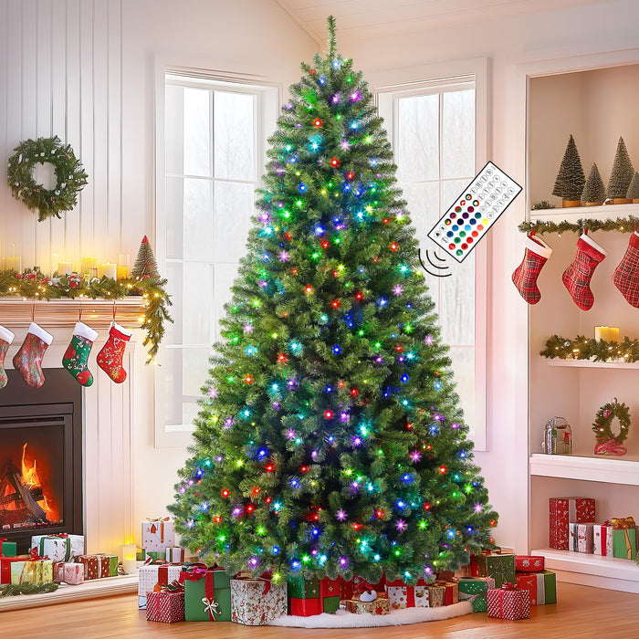 Christmas tree with RGWW lights
