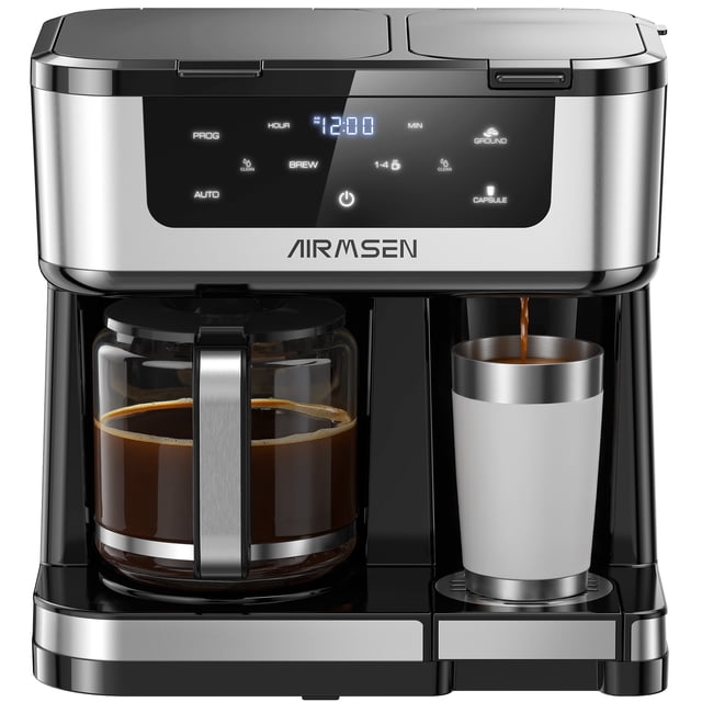 12-Cup Drip Coffee Maker with K Cup Combo