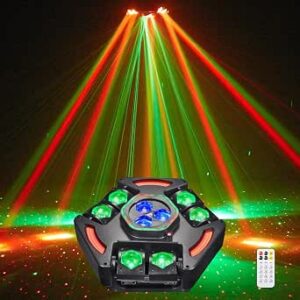 Moving Head DJ Light, 6-in-1 LED