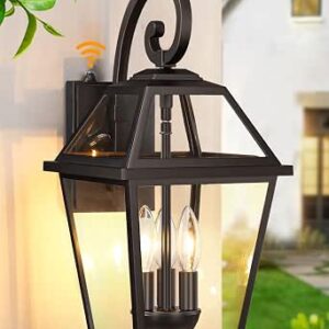 18″ Large Dusk to Dawn Outdoor Wall Light Fixture
