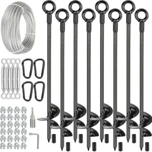 10Pcs 30″ Long Ground Anchors Kit
