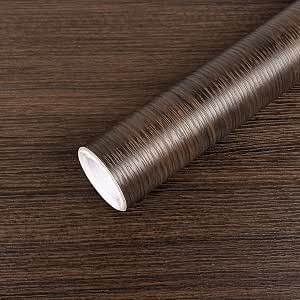 Dark Brown Wood Peel-and-Stick Wallpaper