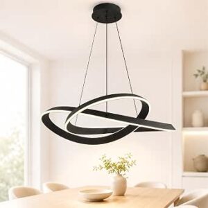 Modern 28.3″ LED Chandelier, Dimmable (no remote)