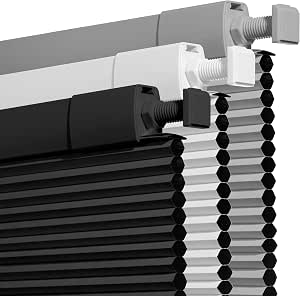 No Drill Blackout Cellular Shades,Black