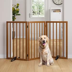 82cm Extra Tall Free Standing Dog Gate, 3