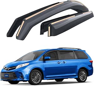 Goodyear Shatterproof in-Channel Window Deflectors for Toyota Sienna 2011-2020,