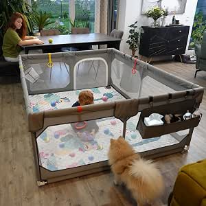 Baby play pen ( for pictures please see email as I cannot find exact link, no mannual for instructions )