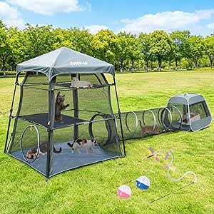 Cat Enclosure Kitten and Tower Tent
